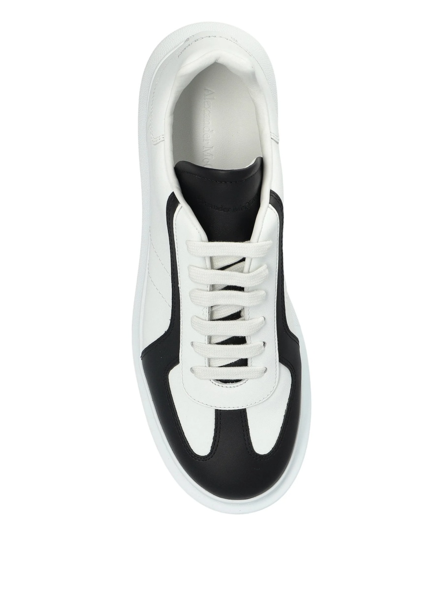 Sneakers Alexander McQueen albi din piele - Img 4