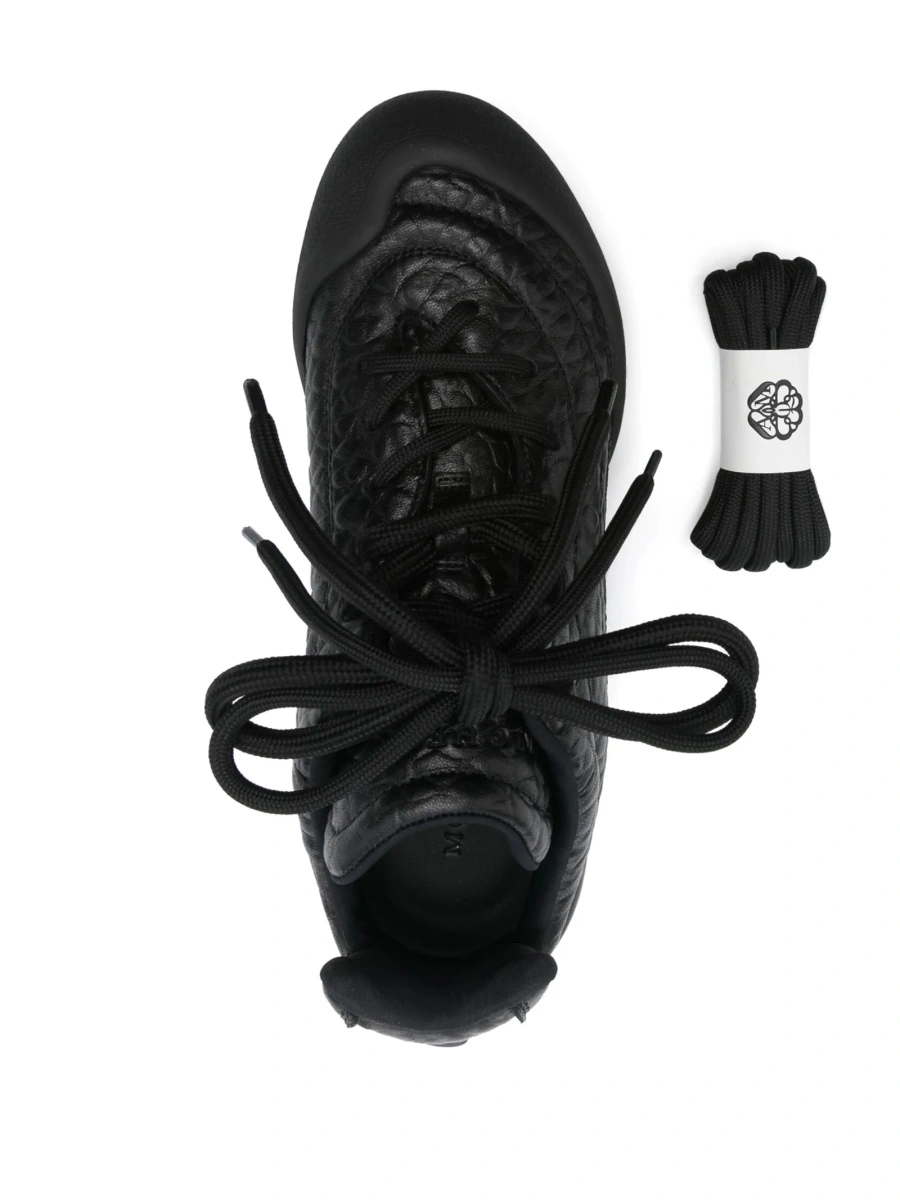 Sneakers Alexander McQueen negri din piele - Img 4