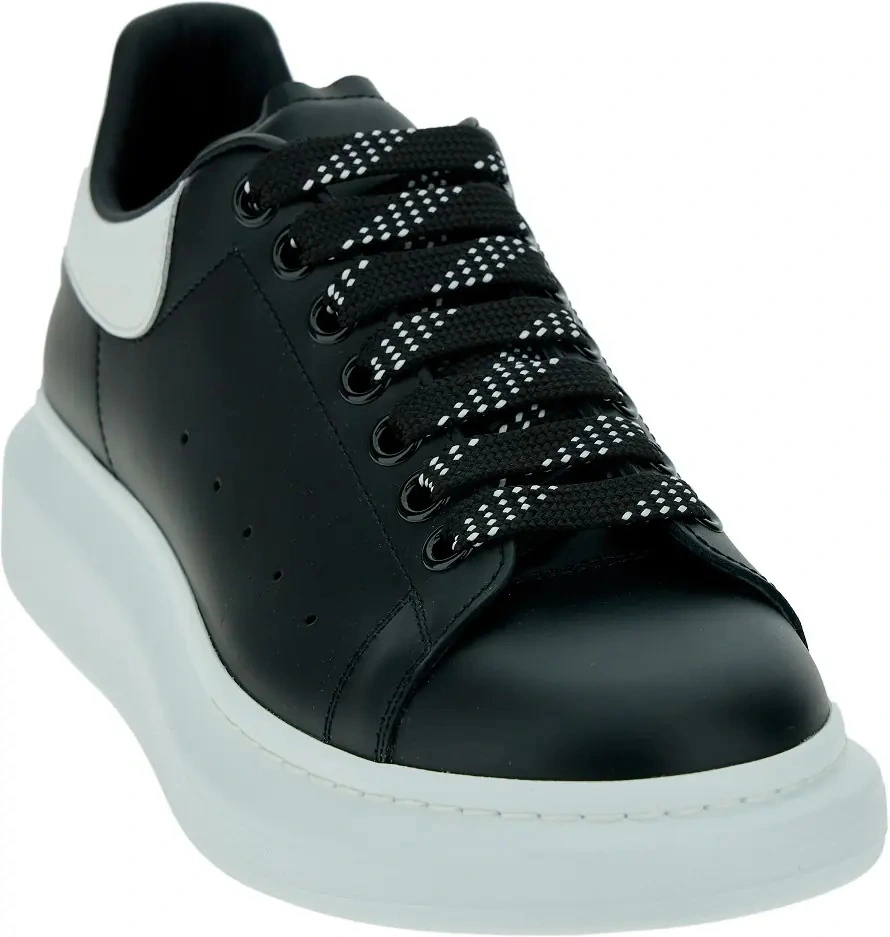 Sneakers Alexander McQueen 'Oversized' negri din piele - Img 2