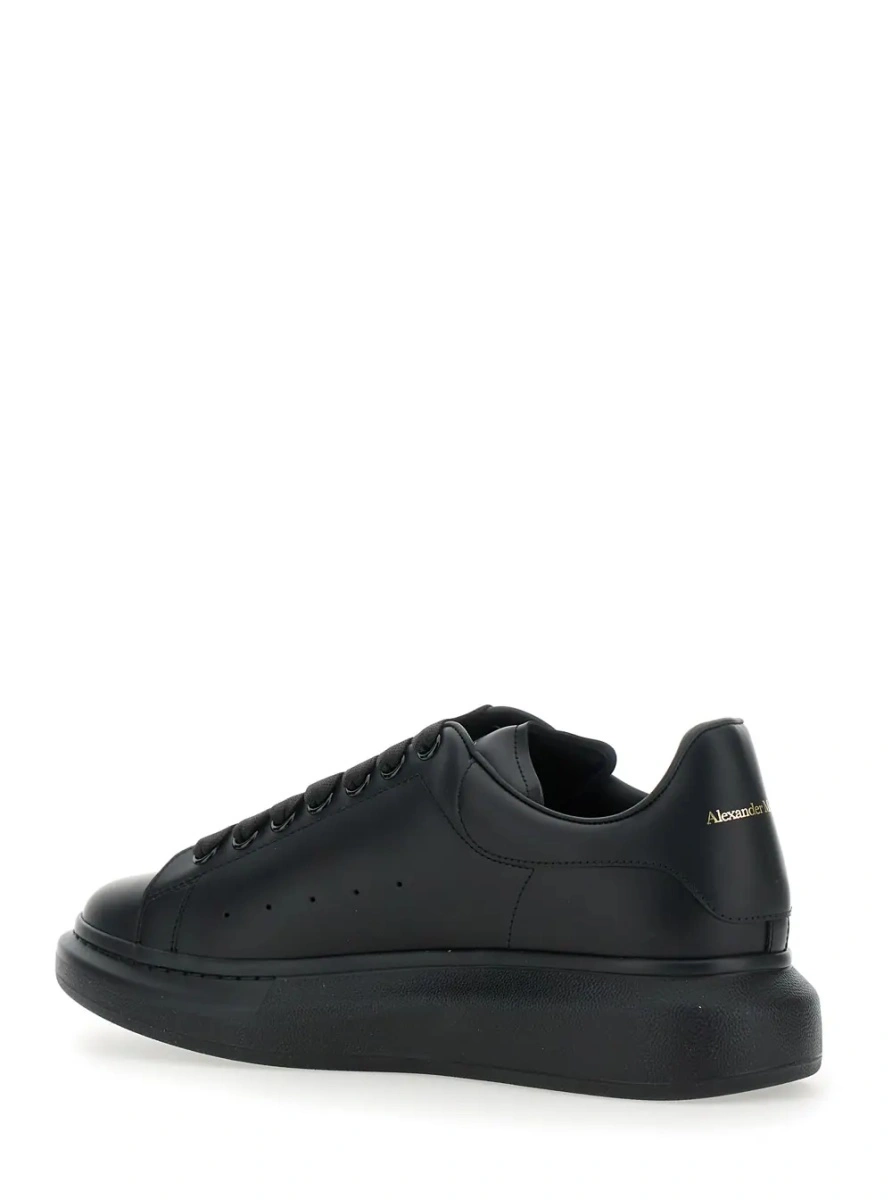 Sneakers Alexander McQueen 'Oversized' negri din piele - Img 3