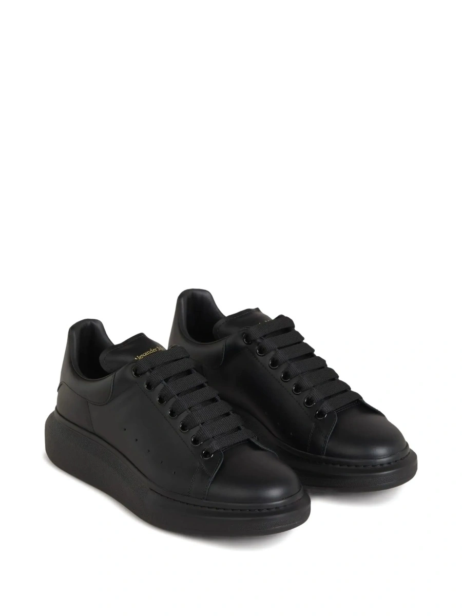 Sneakers Alexander McQueen 'Oversized' negri din piele - Img 7