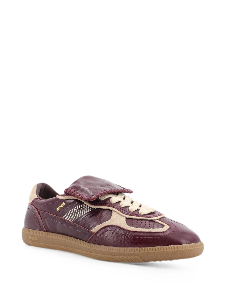 Sneakers Alohas violet din piele - Img 2