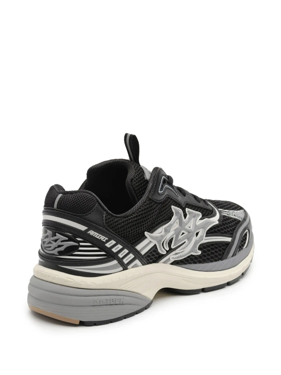 Sneakers AMIRI negri din piele si textil - Img 7