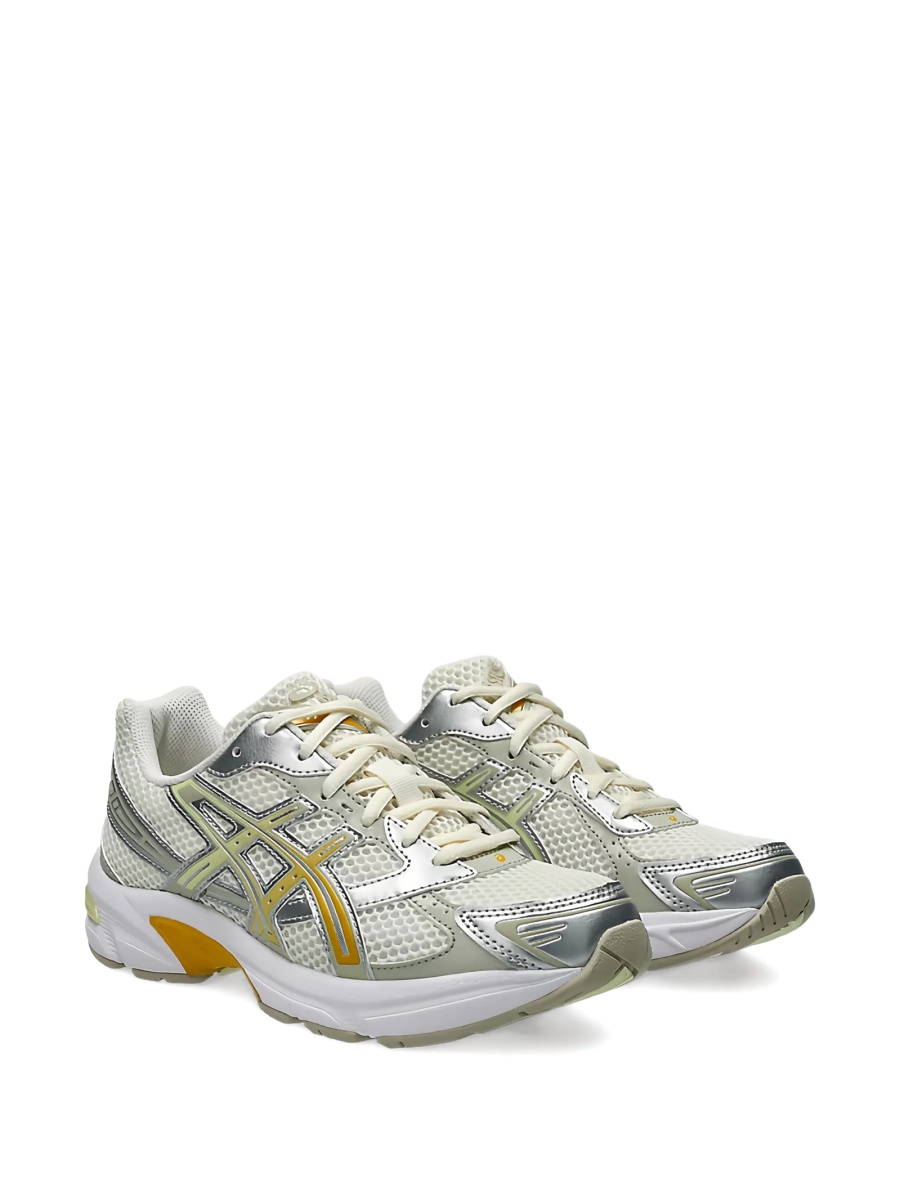 Sneakers ASICS albi din material textil - Img 2