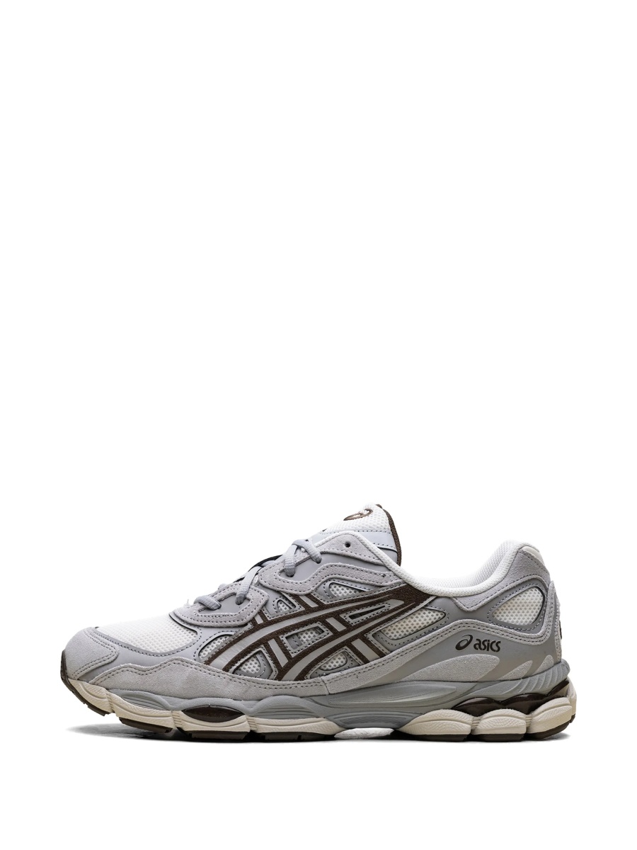 Sneakers ASICS gri din material textil - Img 5