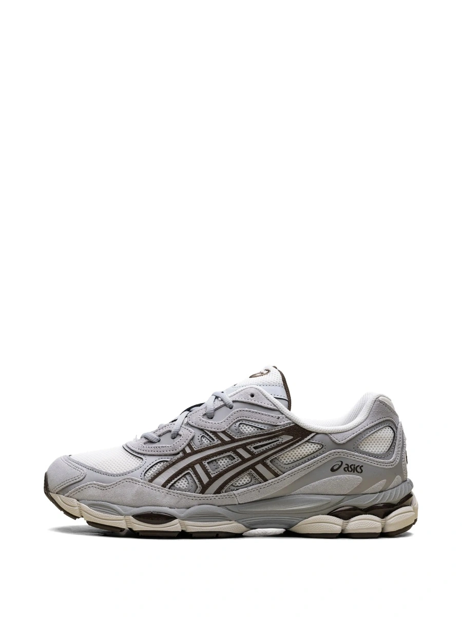Sneakers ASICS gri din material textil - Img 5