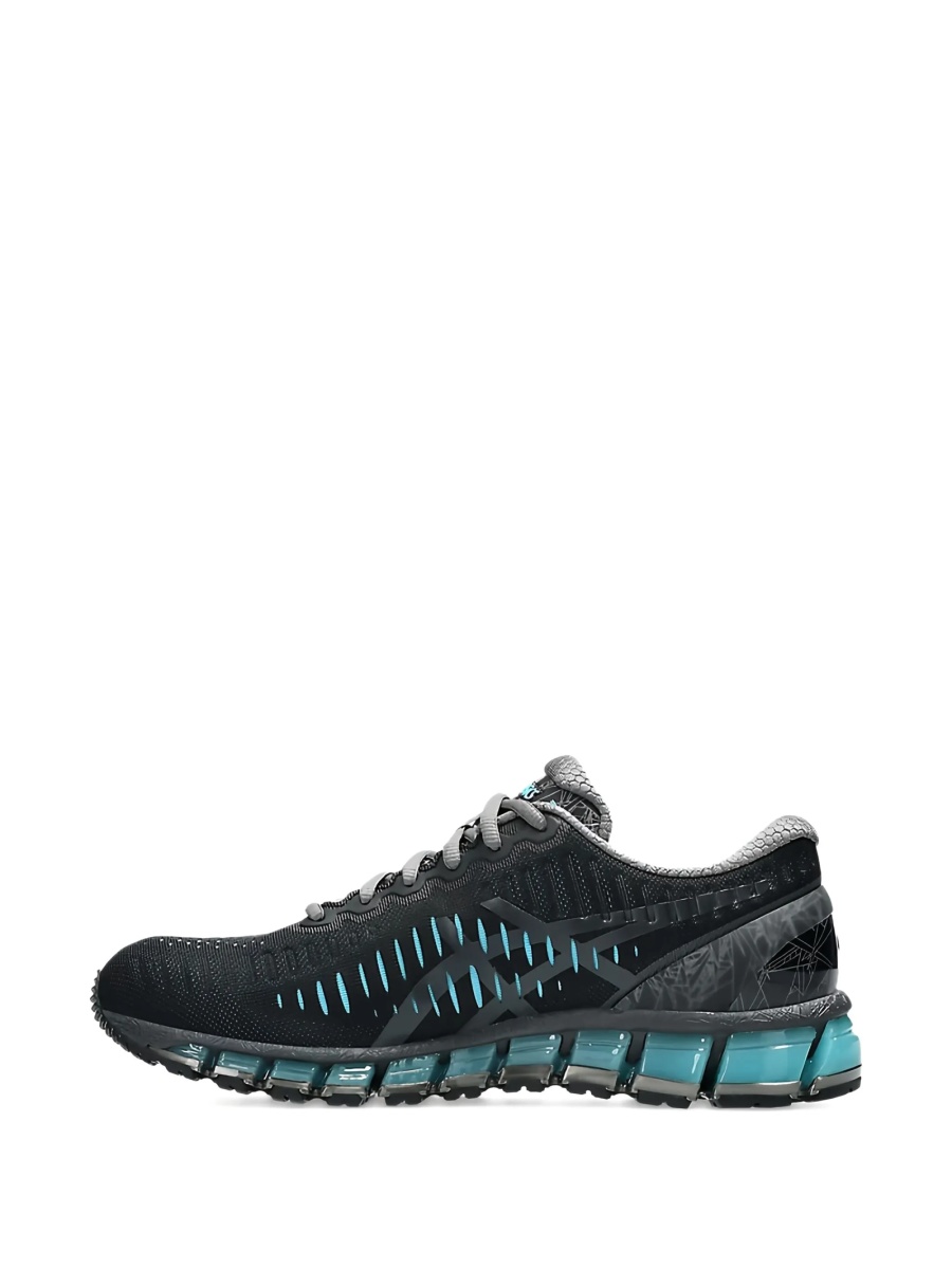 Sneakers ASICS negri din material textil - Img 5