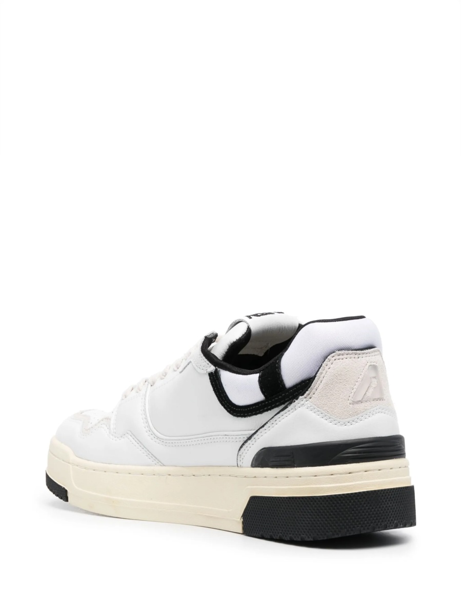 Sneakers AUTRY albi din material textil si piele - Img 3