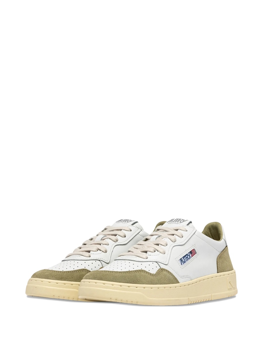 Sneakers AUTRY albi din piele intoarsa si piele - Img 2