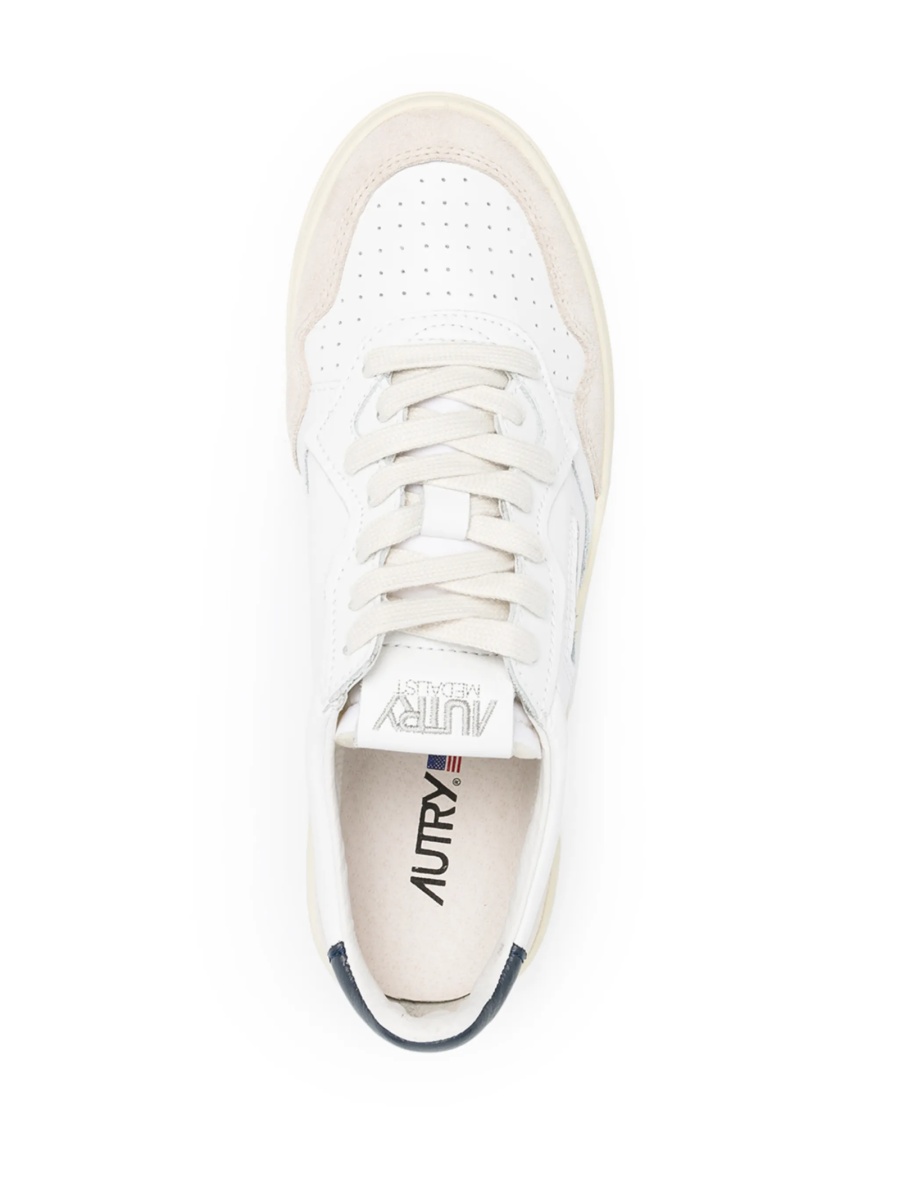 Sneakers AUTRY albi din piele si nylon - Img 4