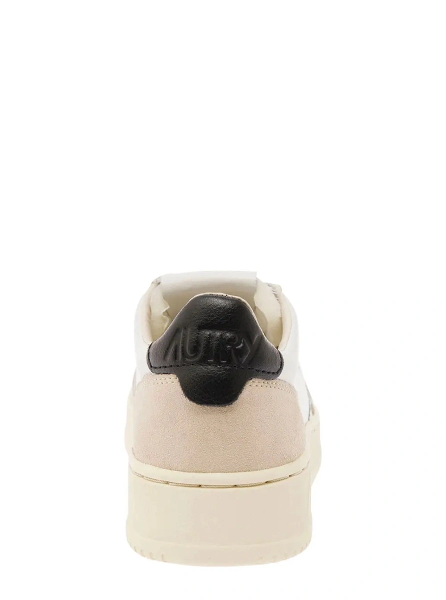 Sneakers AUTRY albi din piele si piele intoarsa 'Medalist' - Img 4
