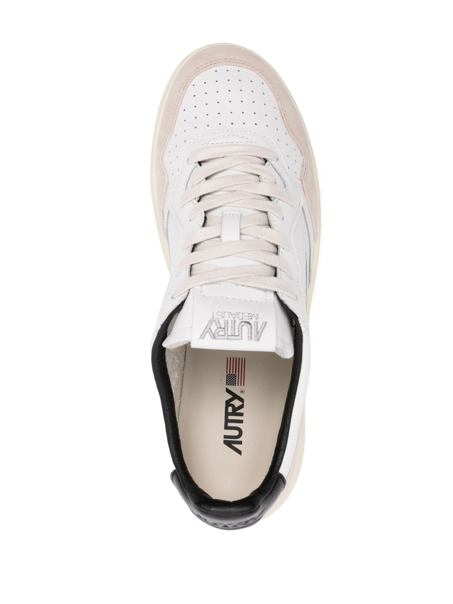 Sneakers AUTRY albi din piele - Img 4