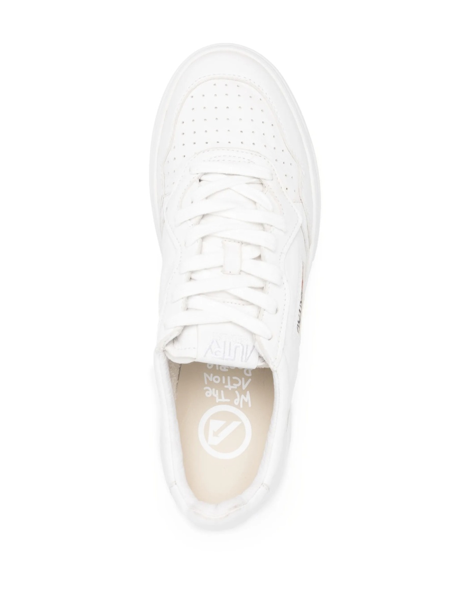 Sneakers AUTRY albi din piele - Img 4