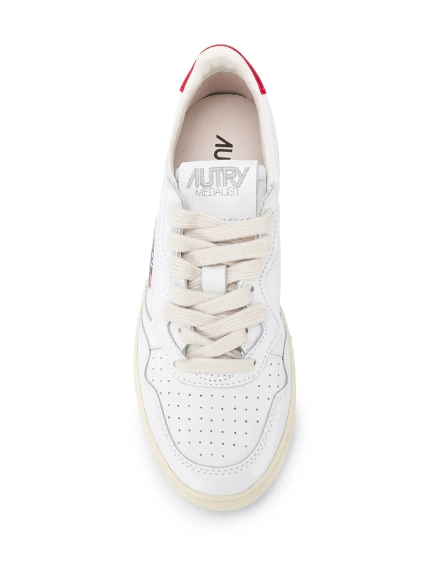Sneakers AUTRY albi din piele - Img 4