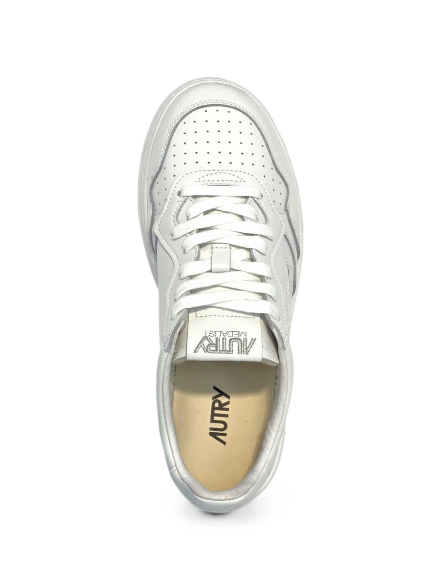 Sneakers AUTRY albi din piele - Img 3