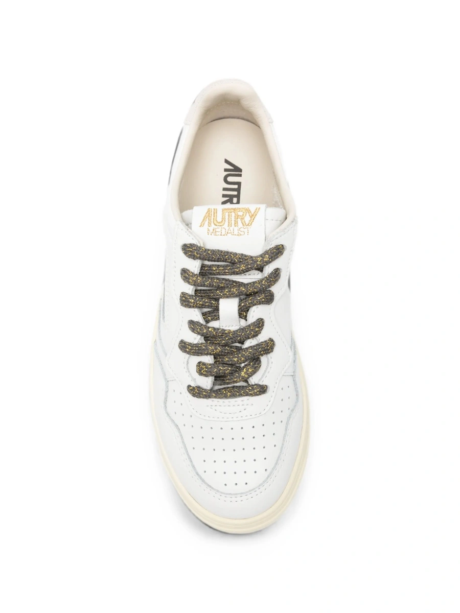 Sneakers AUTRY albi din piele - Img 4