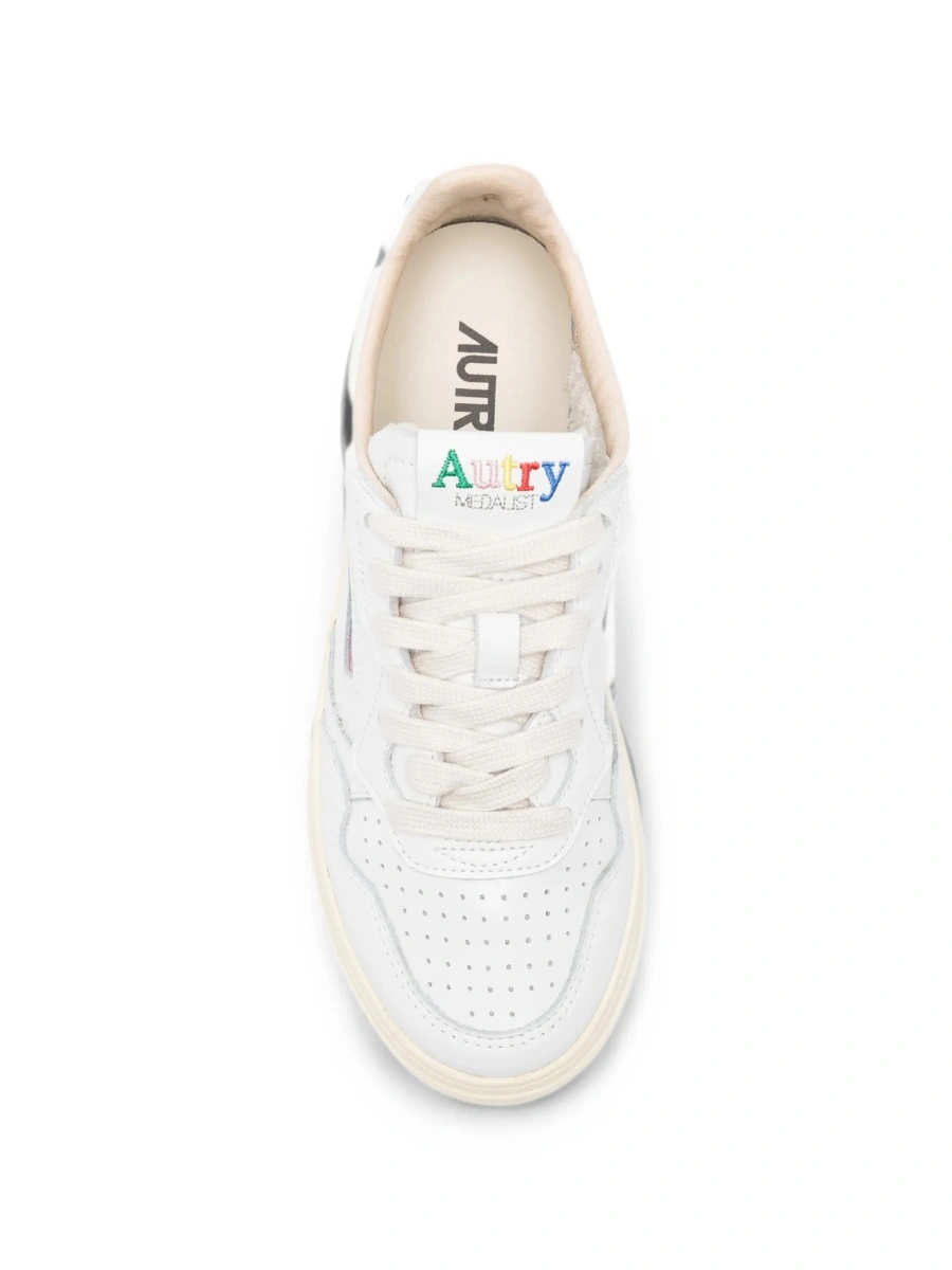 Sneakers AUTRY albi din piele - Img 4