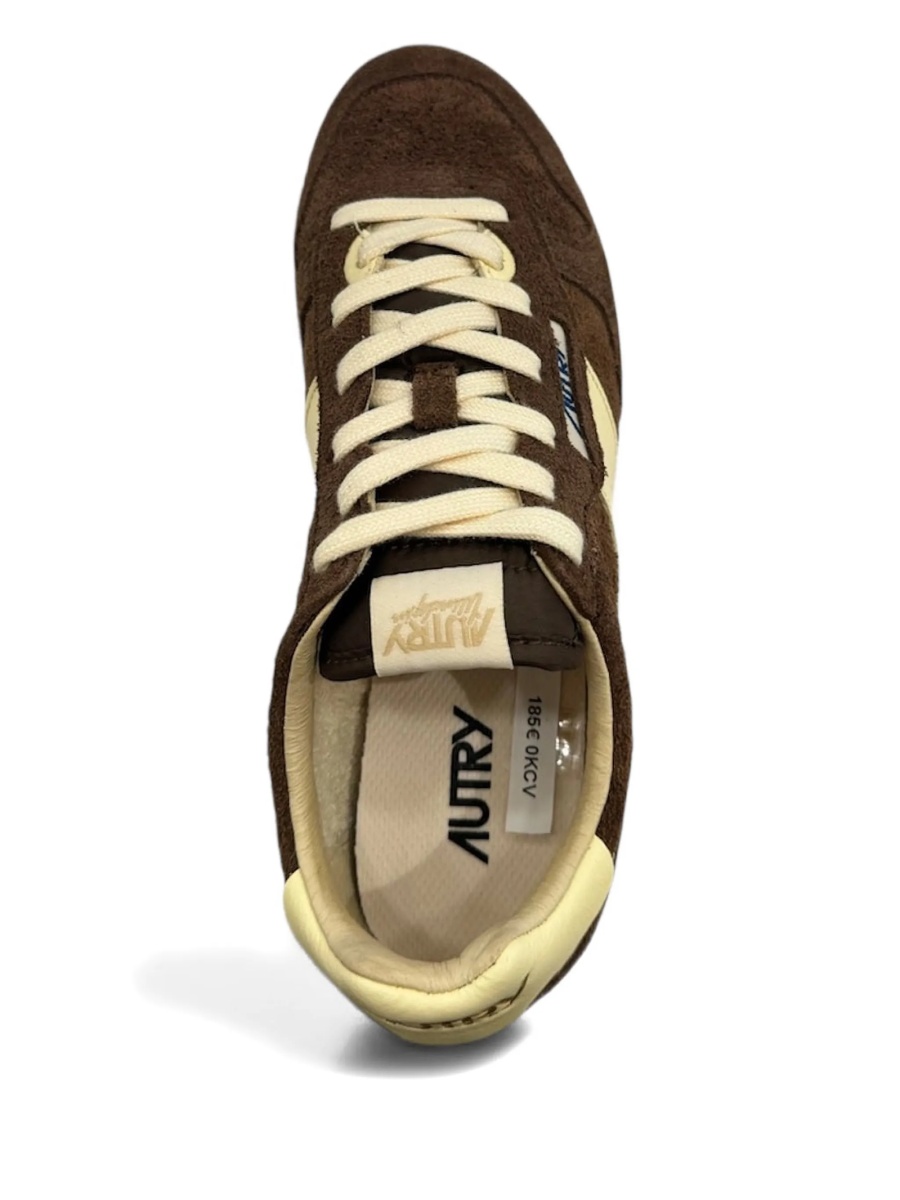 Sneakers AUTRY maro din piele intoarsa si piele - Img 2