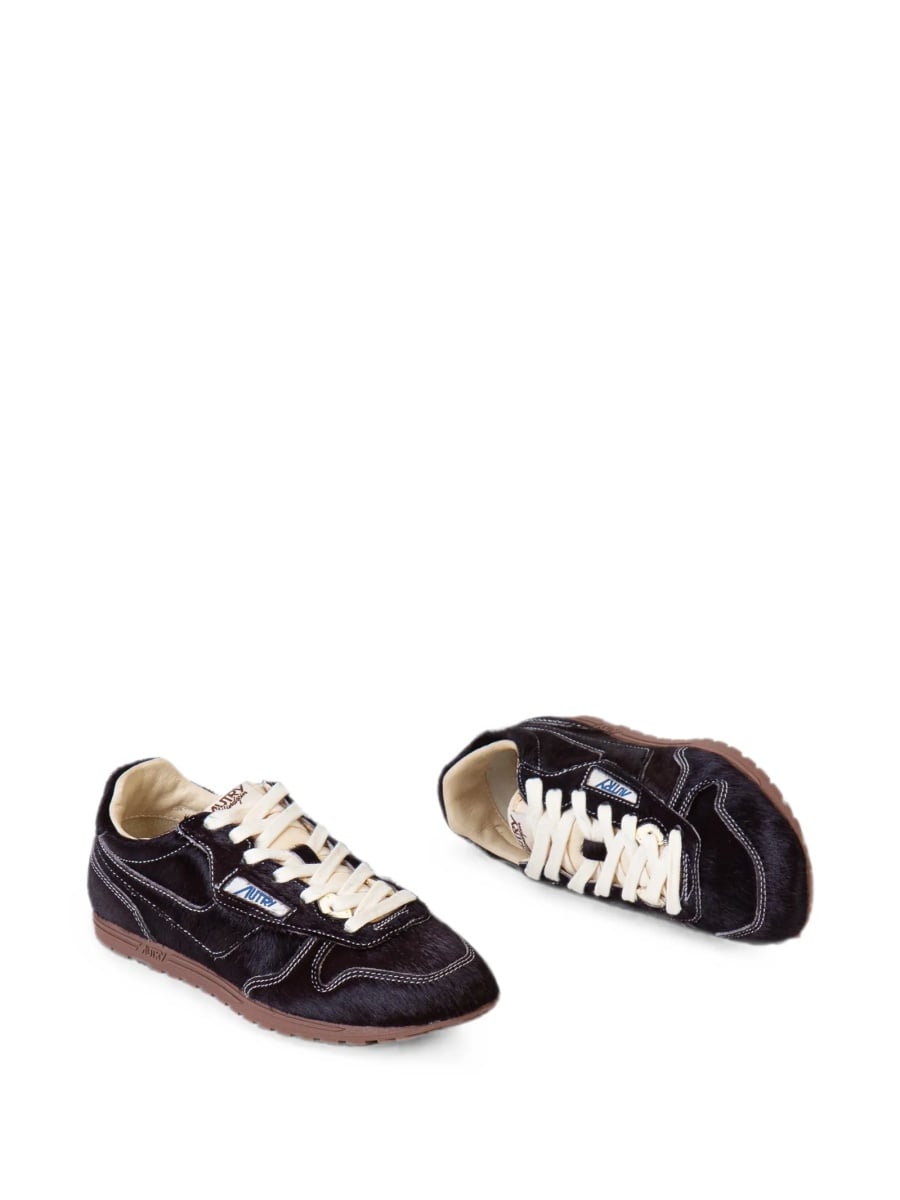 Sneakers AUTRY negri din blana - Img 3