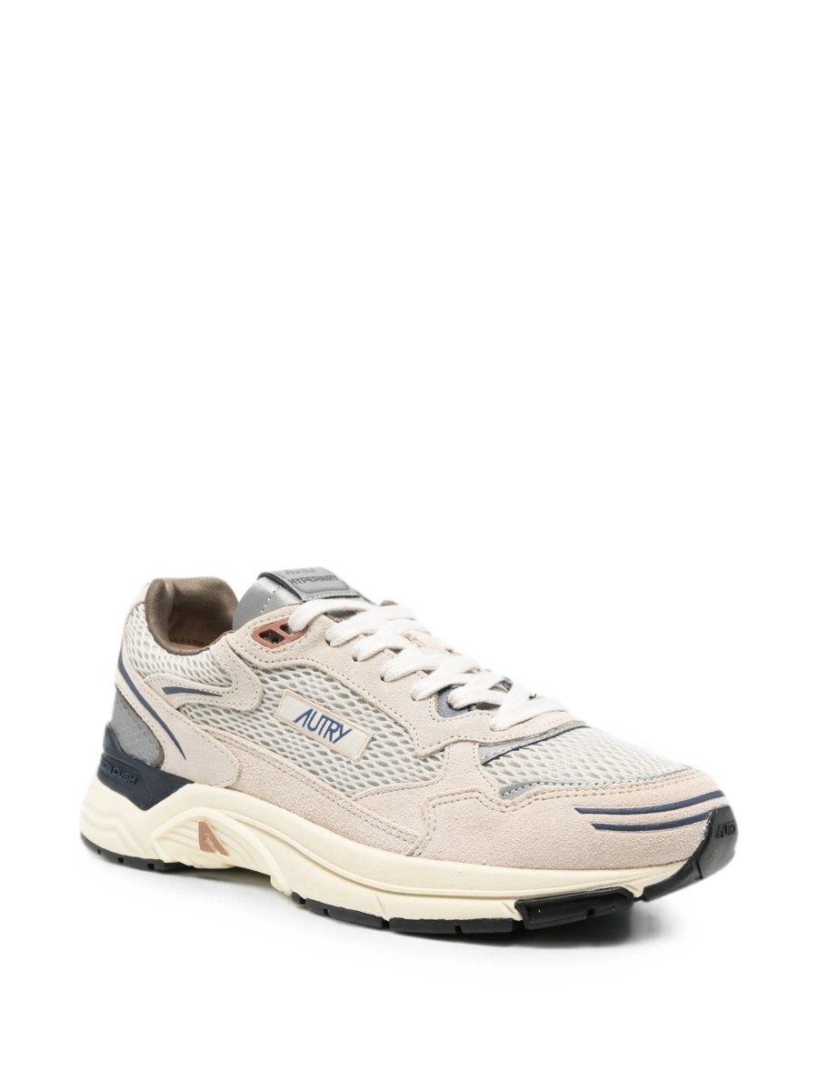 Sneakers AUTRY neutri din piele intoarsa si plasa - Img 2