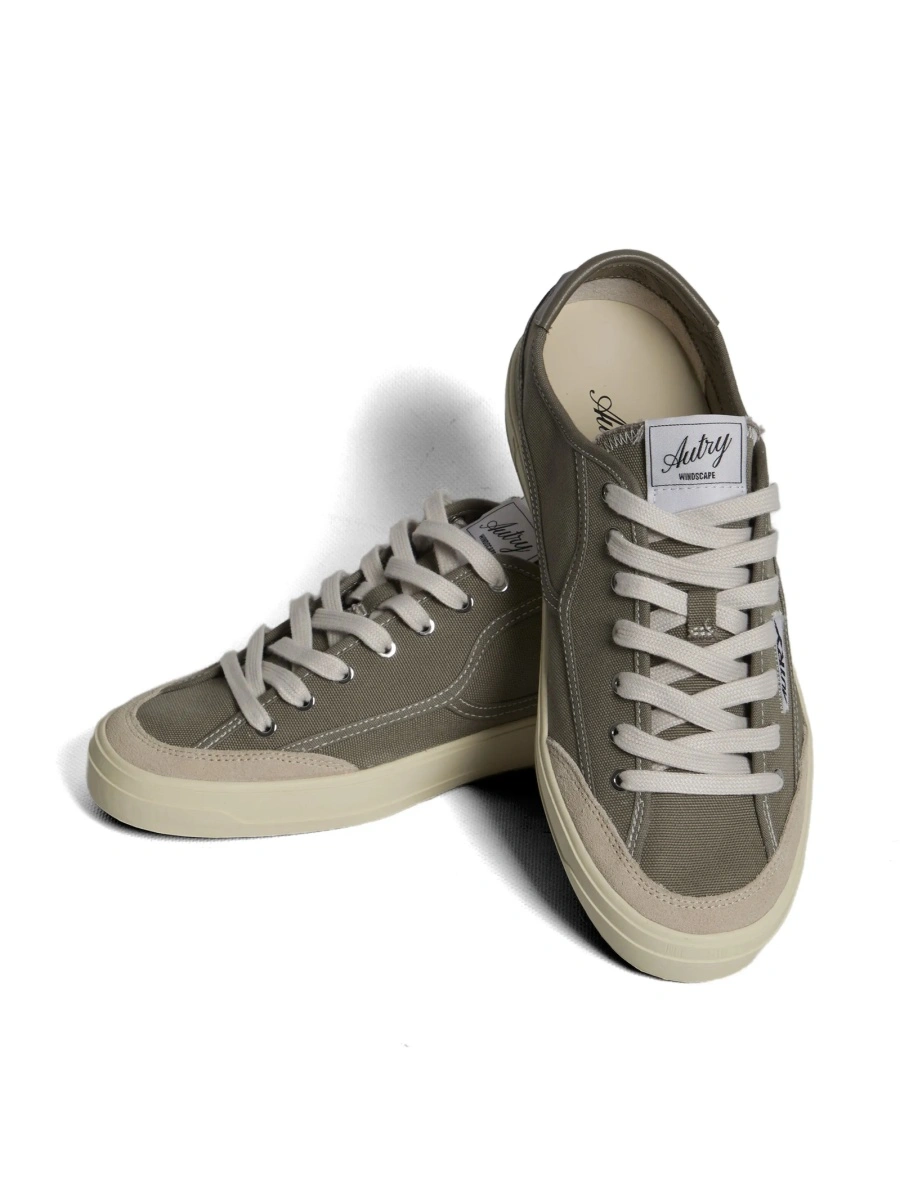 Sneakers AUTRY verzi din piele si material textil - Img 4