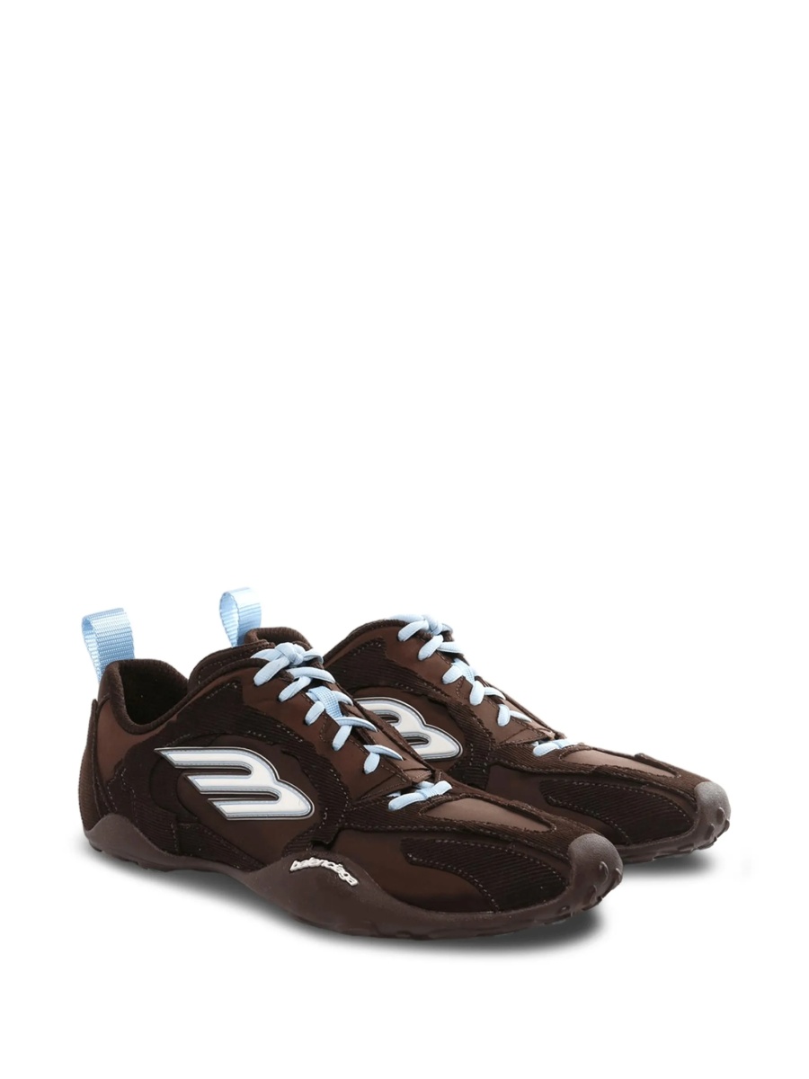 Sneakers Balenciaga maro din bumbac si polyester - Img 2