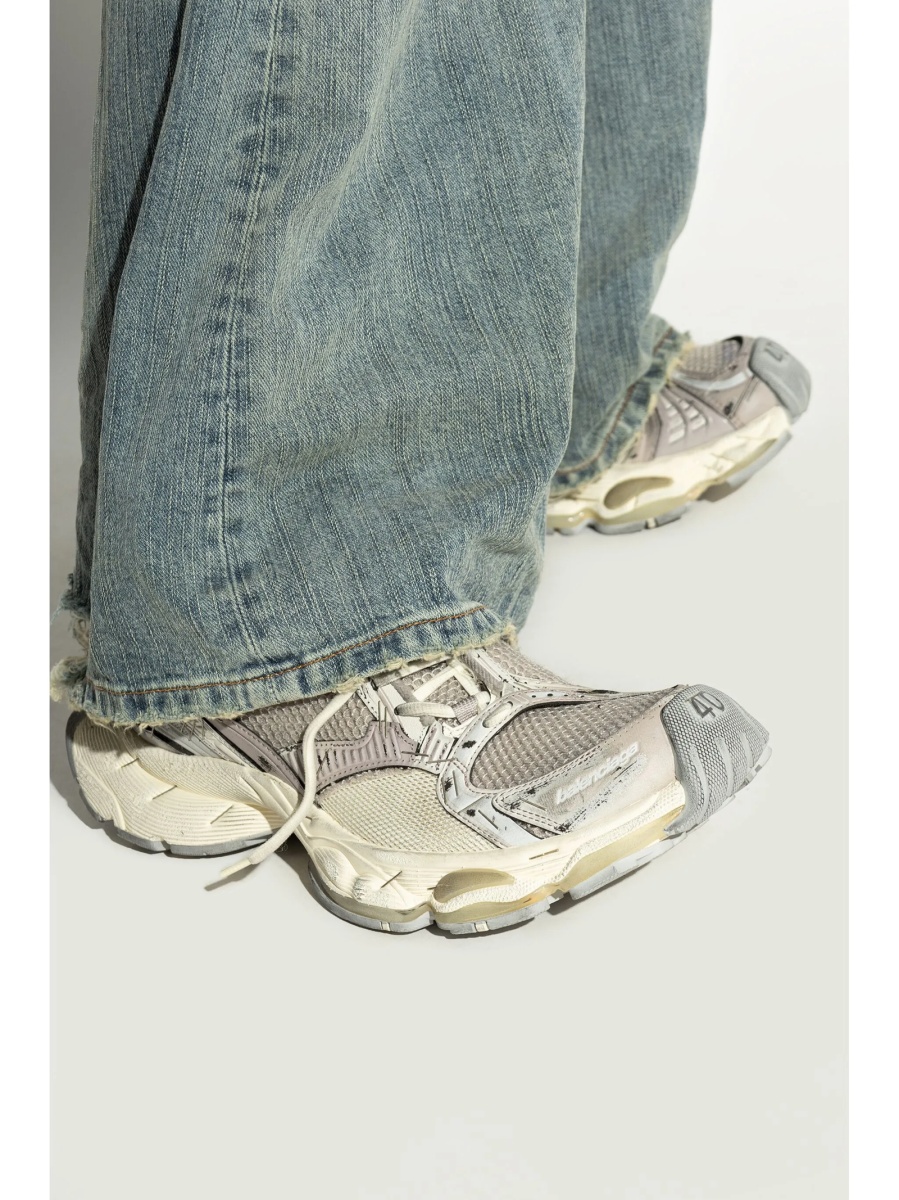 Sneakers Balenciaga neutri din poliuretan si polyester - Img 2