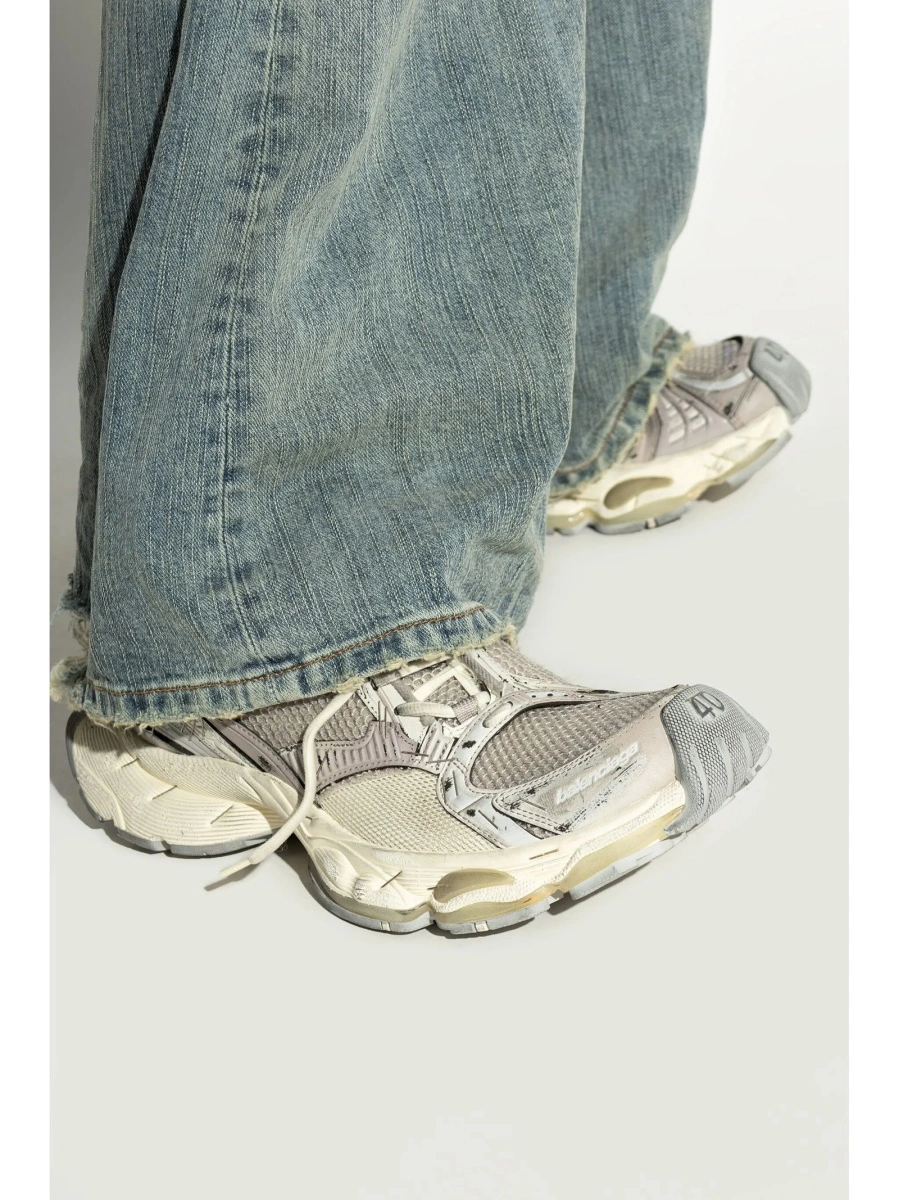 Sneakers Balenciaga neutri din poliuretan si polyester - Img 2