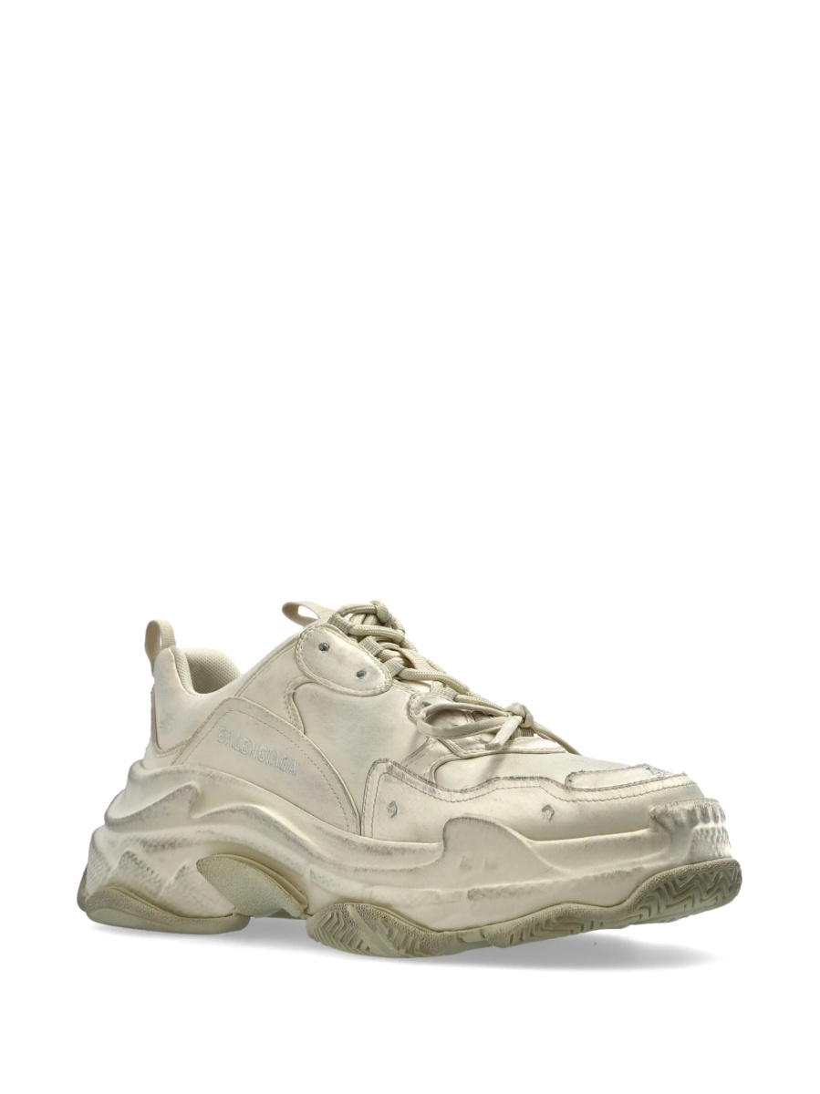 Sneakers Balenciaga Triple S neutri din cauciuc si polyester - Img 2