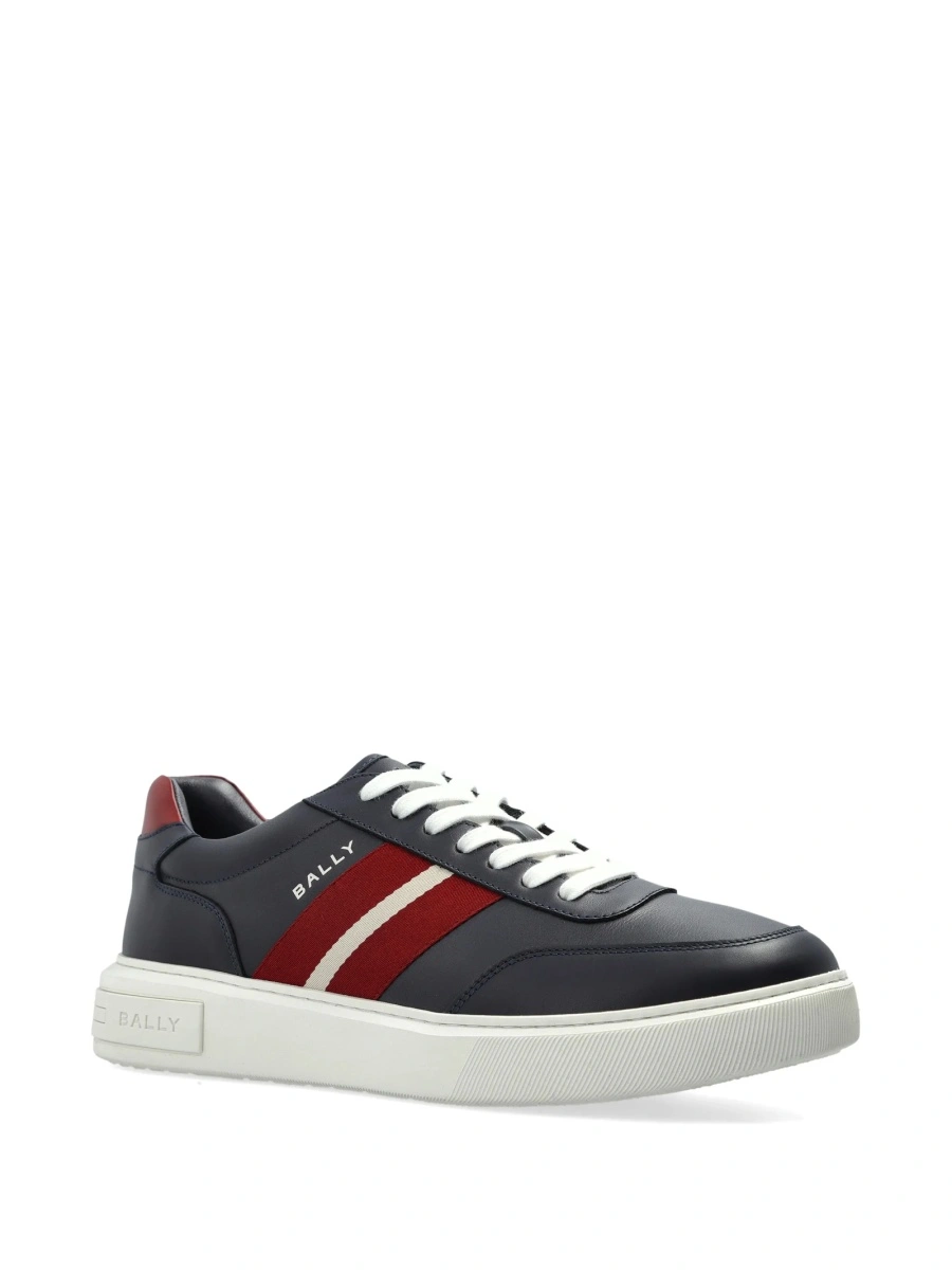 Sneakers Bally albastri din piele - Img 2