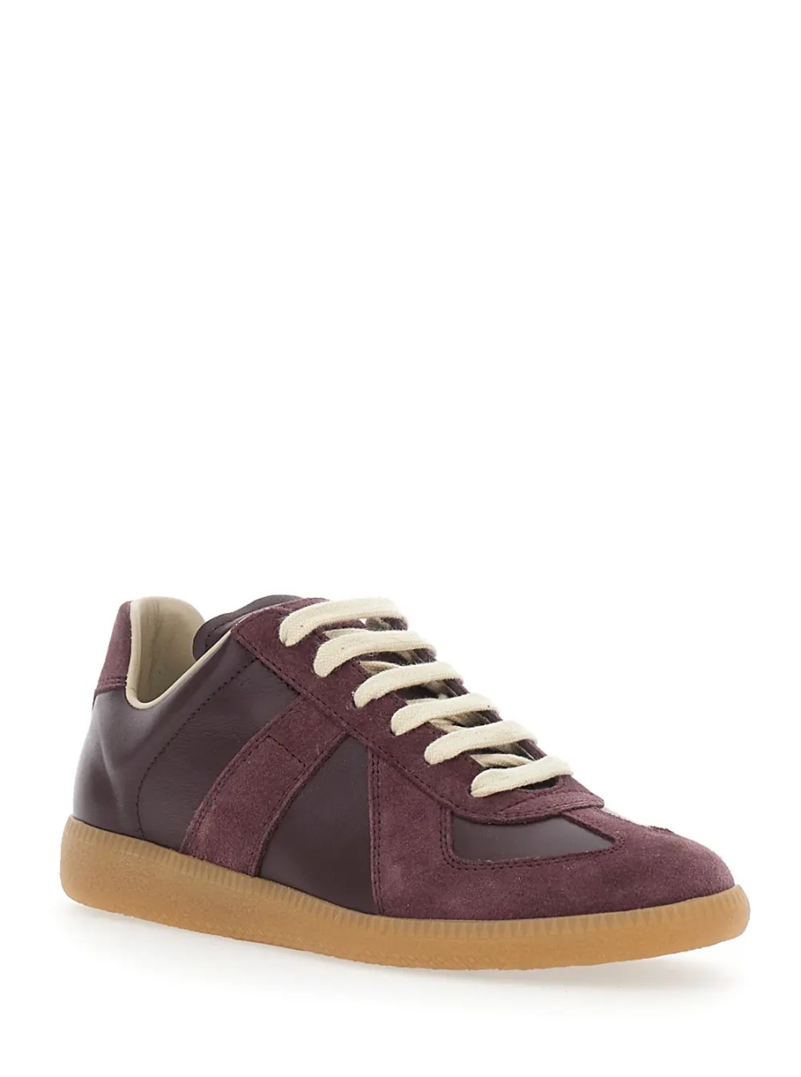 Sneakers Brown Low Top Sneakers in Leather and Suede for Women - Img 2