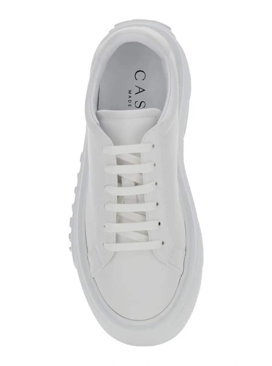 Sneakers Casadei albi din piele - Img 4