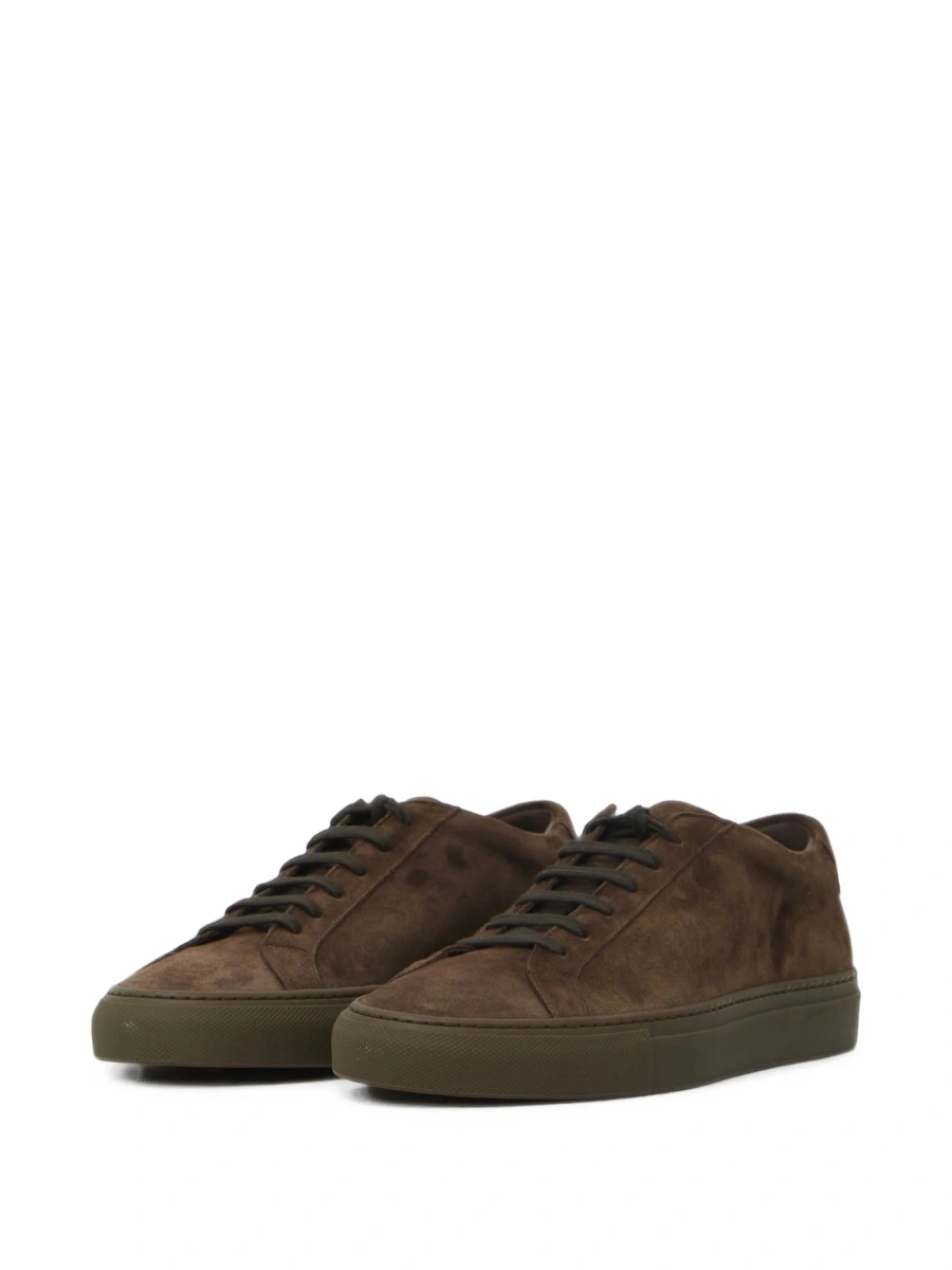 Sneakers Common Projects achilles maro din piele intoarsa - Img 2