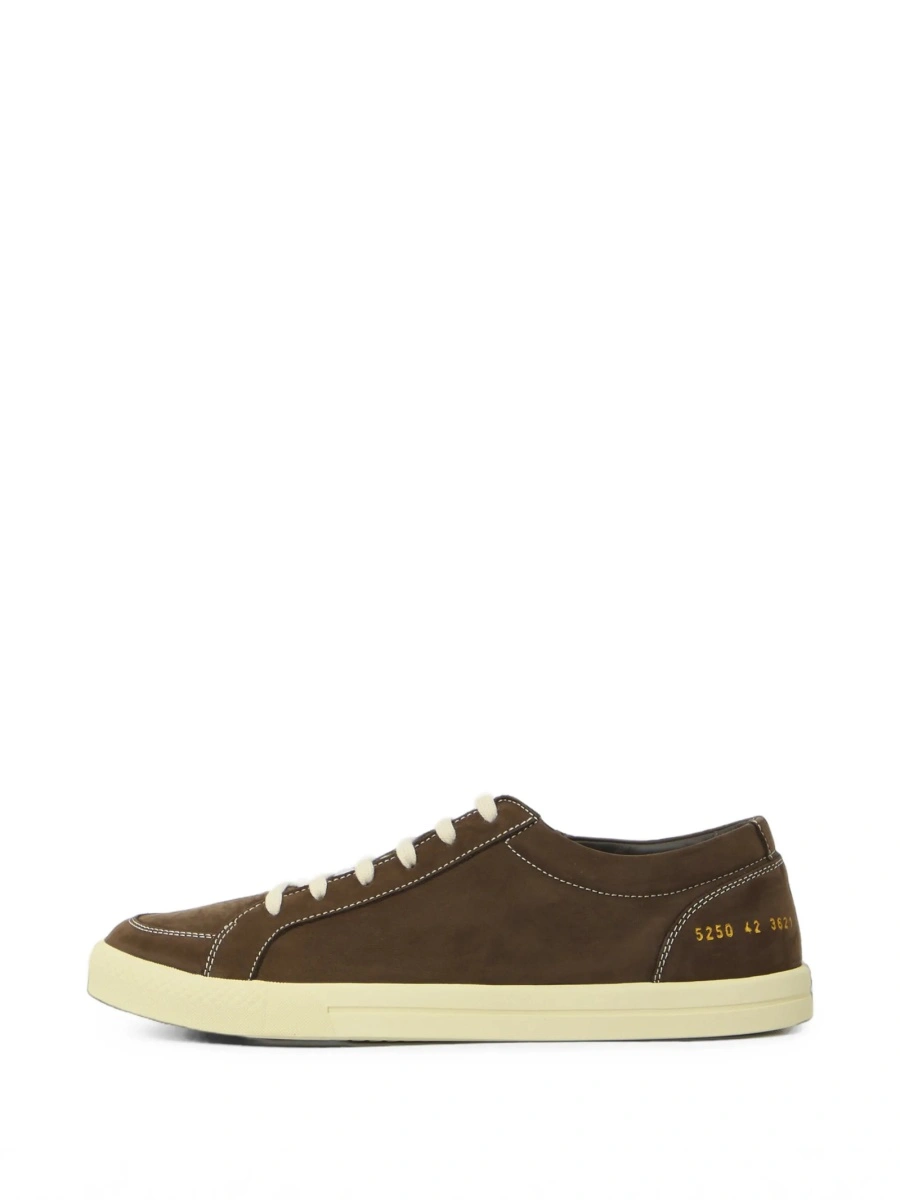 Sneakers Common Projects maro din piele intoarsa - Img 5