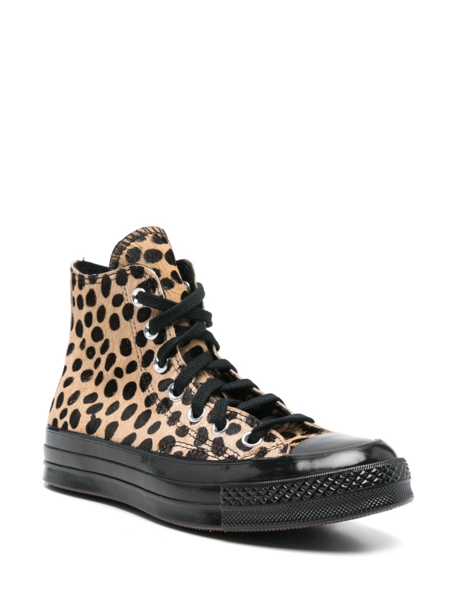 Sneakers Converse negri din blana - Img 2