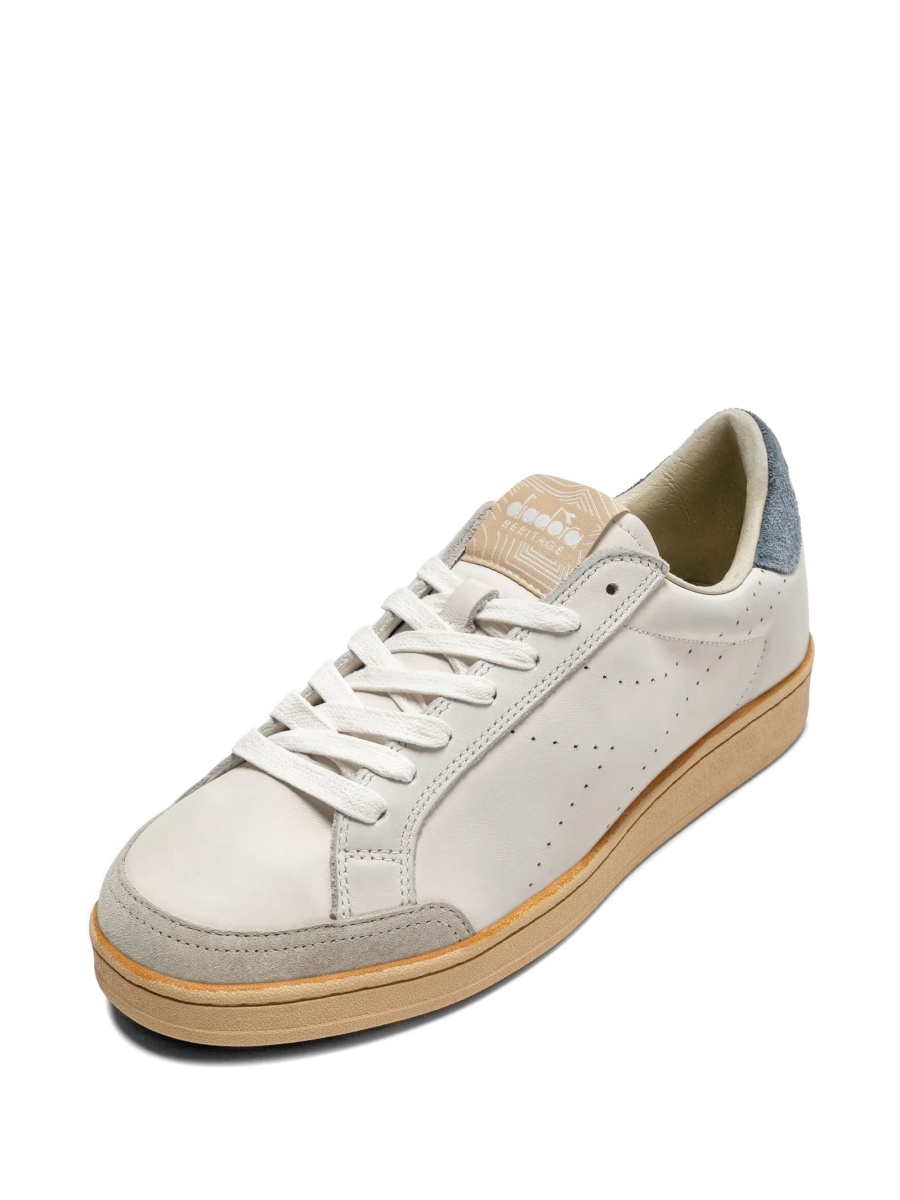 Sneakers Diadora neutri din piele si piele intoarsa - Img 5