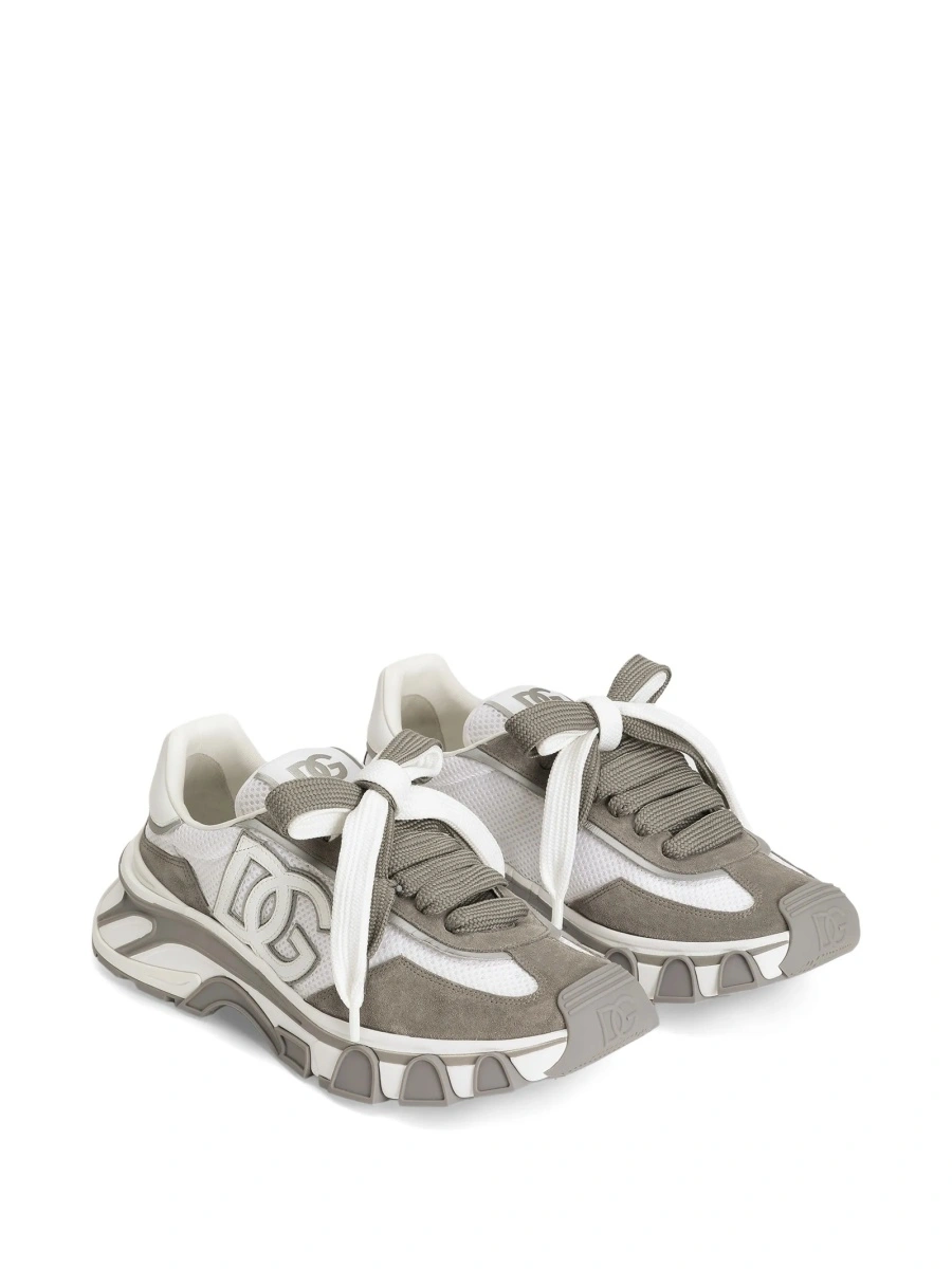 Sneakers Dolce &amp; Gabbana albi din polyester si nylon - Img 2