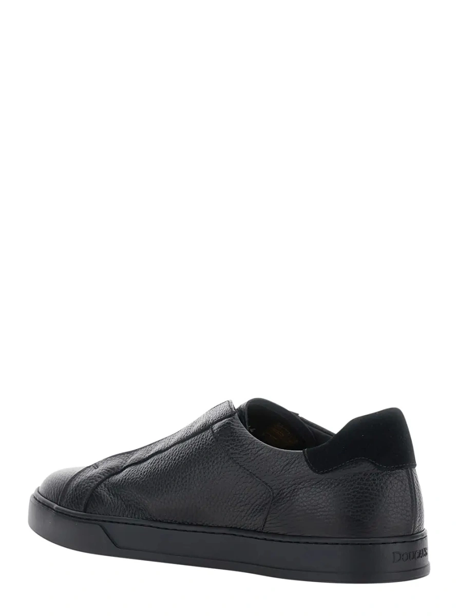 Sneakers Doucal's negri din piele 'Spencer' - Img 3