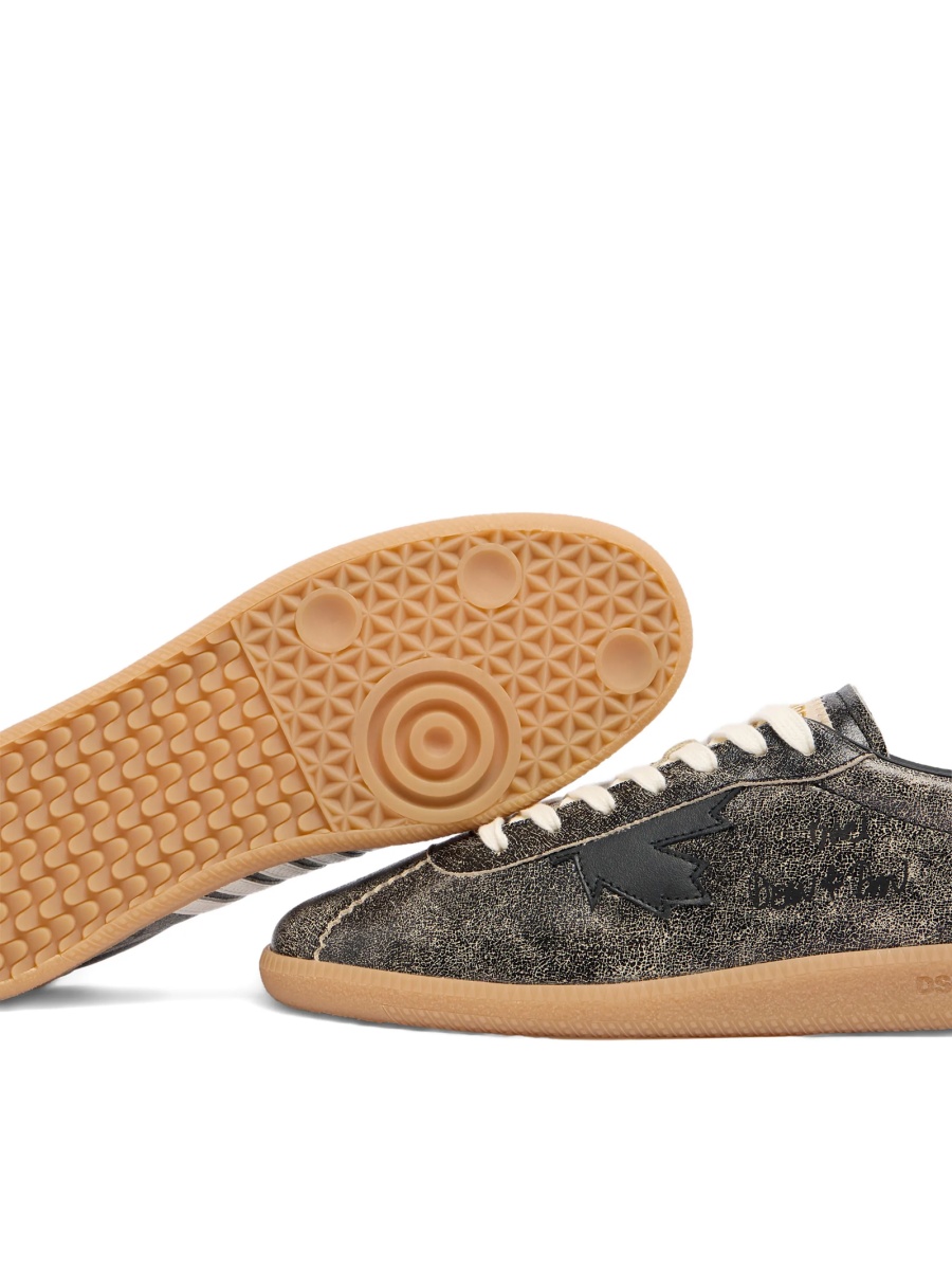 Sneakers DSQUARED2 gri din piele - Img 4
