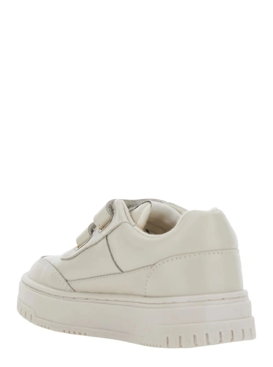 Sneakers EMPORIO ARMANI KIDS bej din piele - Img 3