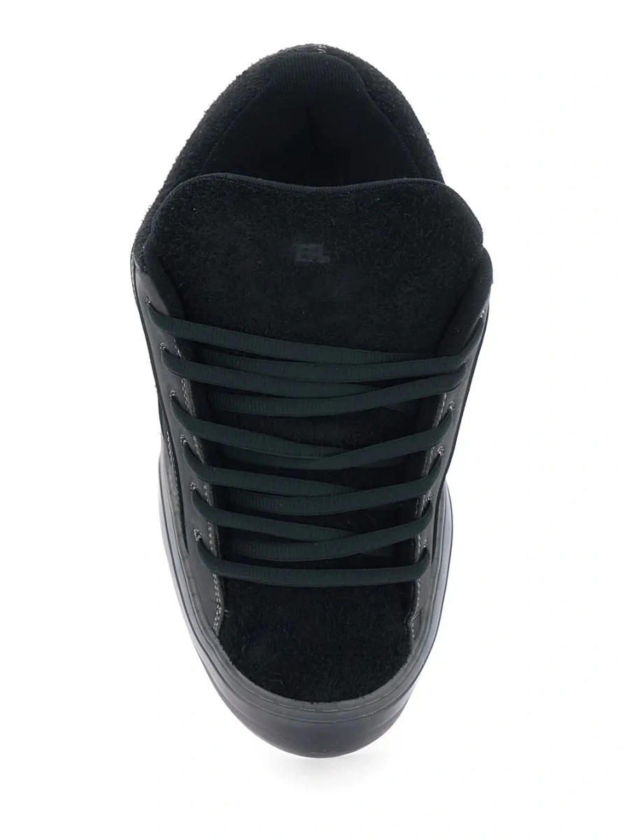 Sneakers ERL negri din piele intoarsa 'Quad Vamp' - Img 4