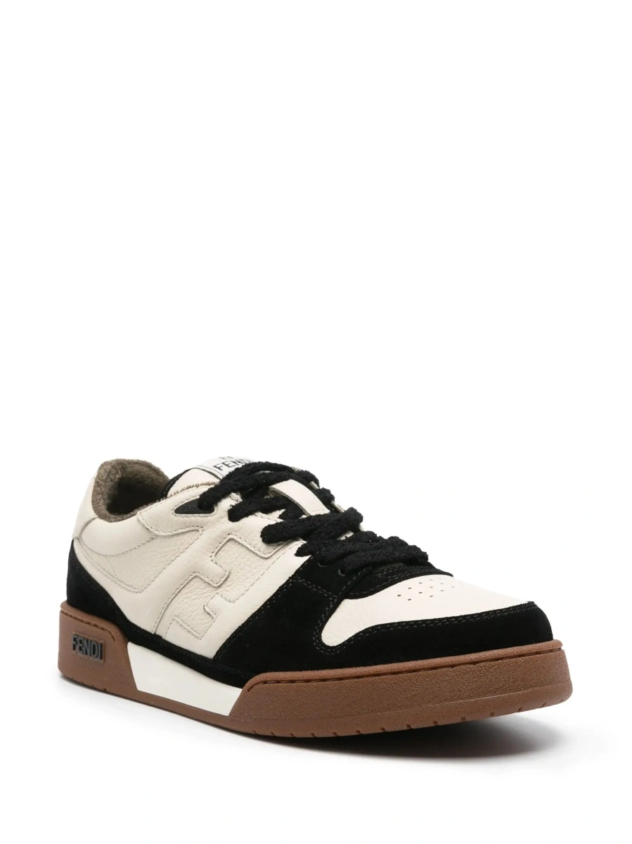 Sneakers Fendi negri din piele intoarsa - Img 5
