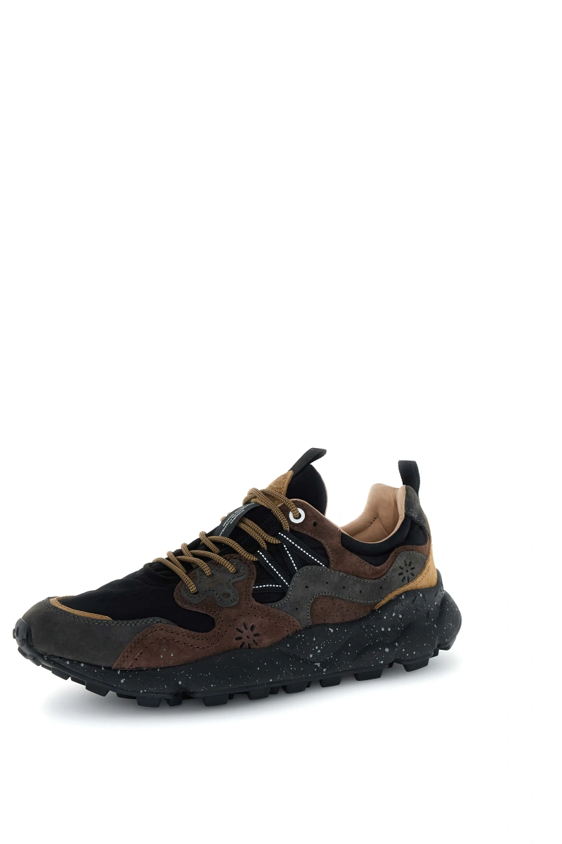 Sneakers Flower Mountain sneakers 2017816.01.1A16 DARK GREY BLACK DARK BROWN - Img 3
