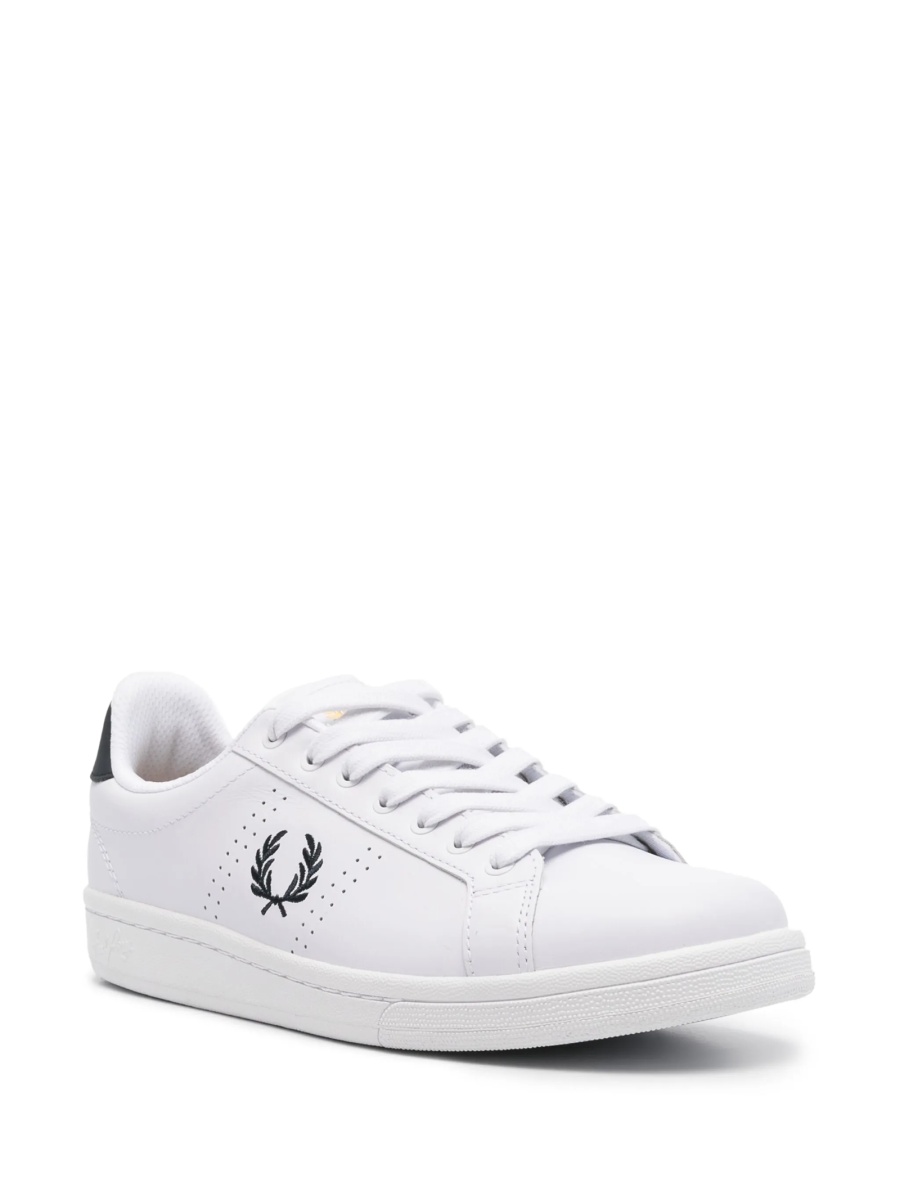 Sneakers Fred Perry albi din piele - Img 2