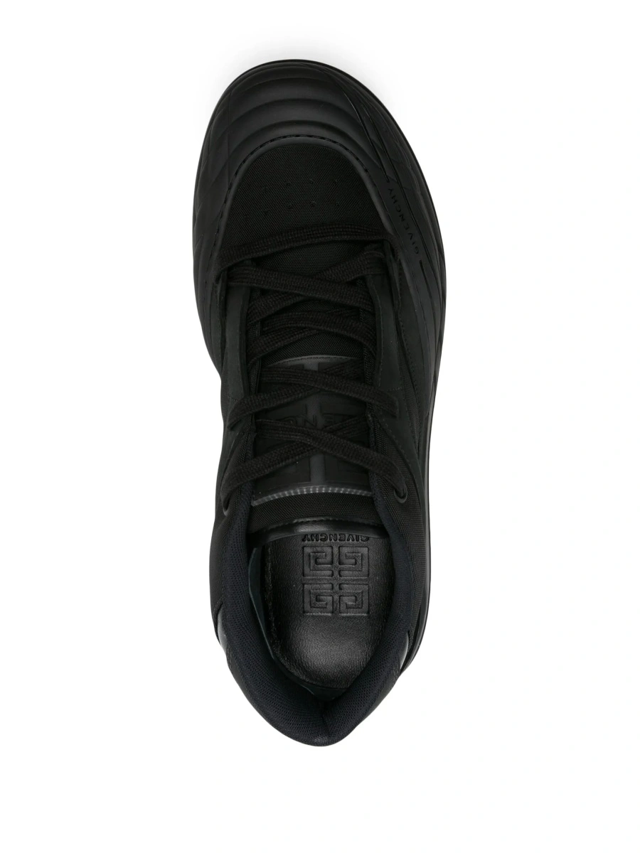 Sneakers Givenchy negri din material textil si piele - Img 4