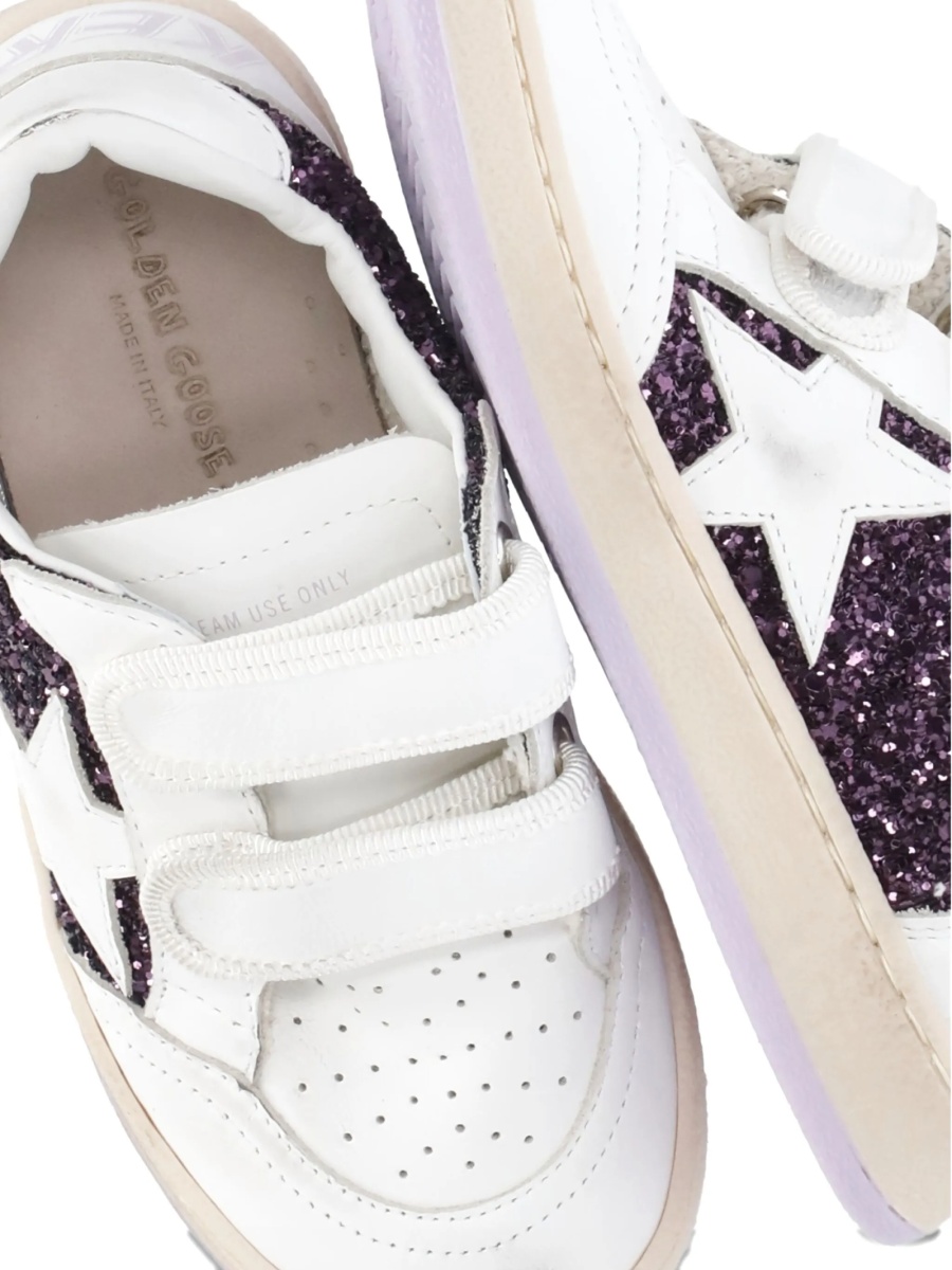 Sneakers Golden Goose albi din pet si piele - Img 5