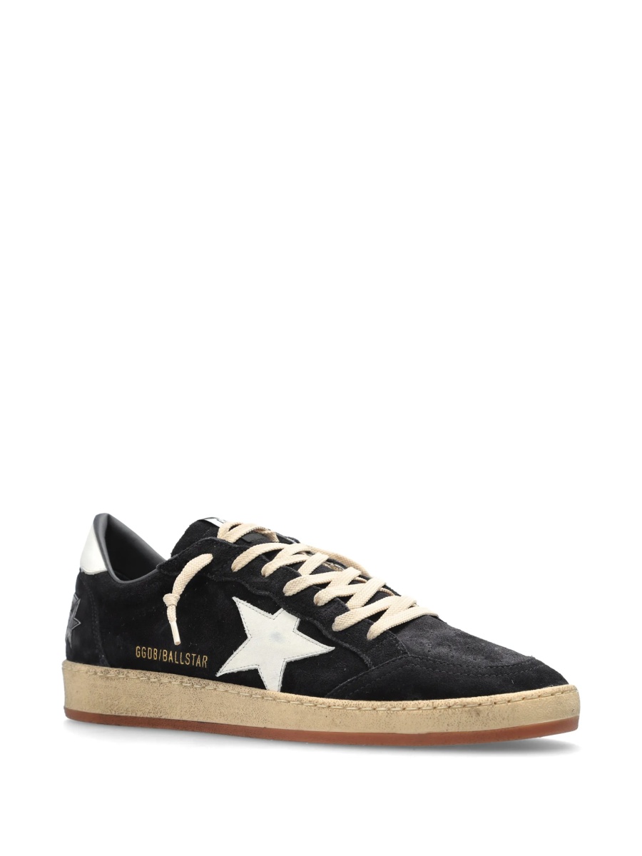 Sneakers Golden Goose ball star negri din piele intoarsa - Img 2