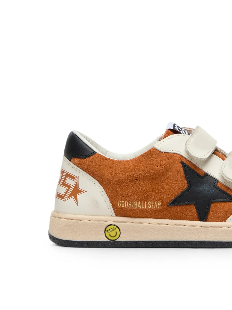 Sneakers Golden Goose maro din piele intoarsa si piele - Img 5