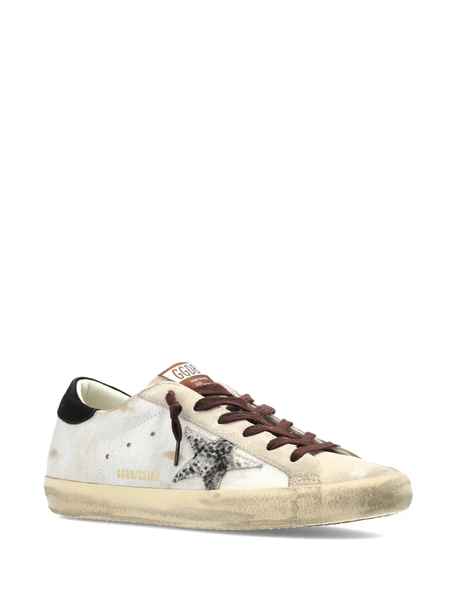 Sneakers Golden Goose neutri din piele - Img 2