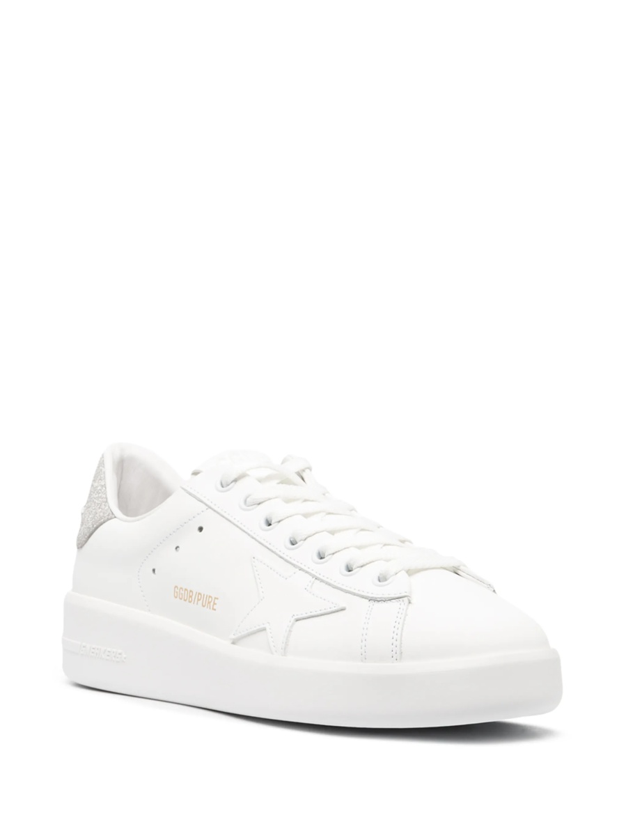 Sneakers Golden Goose star albi din piele si pvc - Img 2